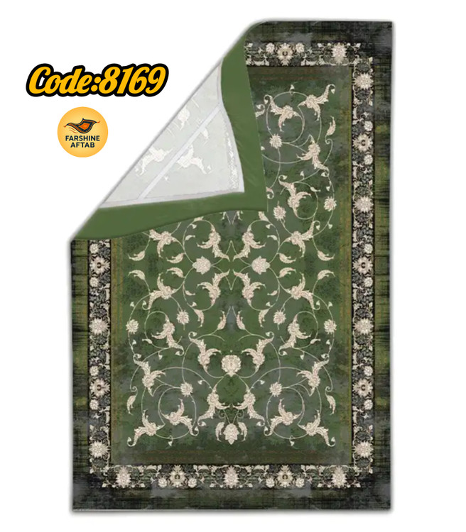 خرید ارزان روفرشی کشدار آفتاب اصفهان کد8169پارچه مخمل شانل ترک