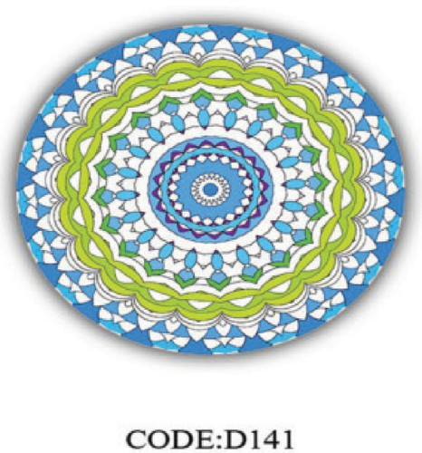 خرید ارزان فرشینه گرد فرشینه آفتاب کدD141مخمل شانل ترک استپدار