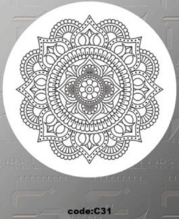 خرید ارزان فرشینه گرد فرشینه آفتاب کدC31مخمل شانل ترک استپدار