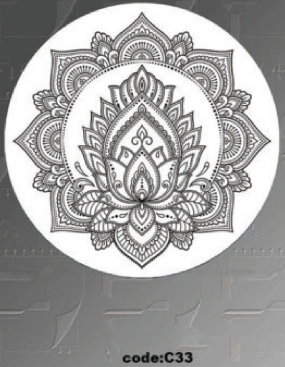 خرید ارزان فرشینه گرد فرشینه آفتاب کدC33مخمل شانل ترک استپدار