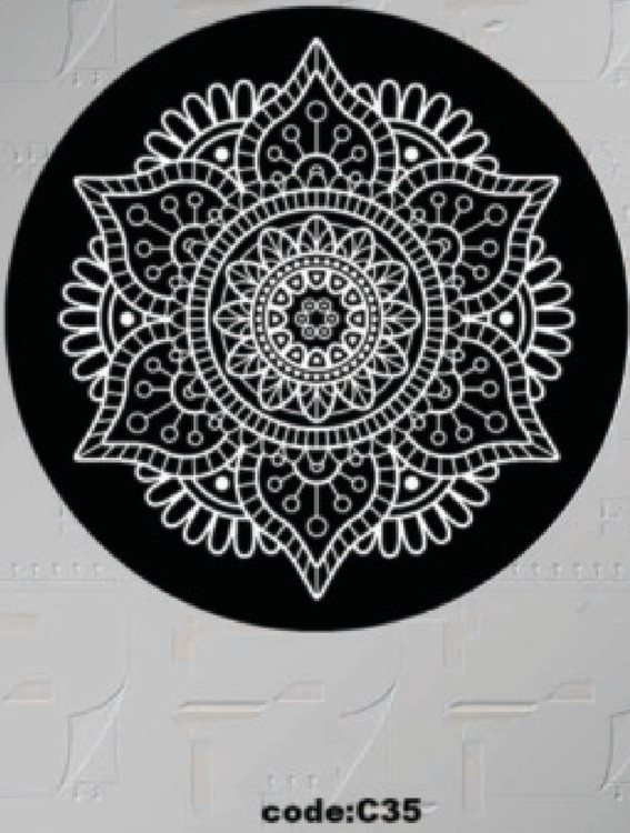 خرید ارزان فرشینه گرد فرشینه آفتاب کدC35مخمل شانل ترک استپدار