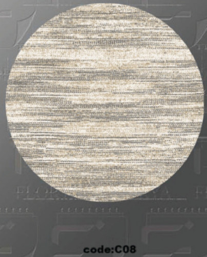 خرید ارزان فرشینه گرد فرشینه آفتاب کدC08مخمل شانل ترک استپدار