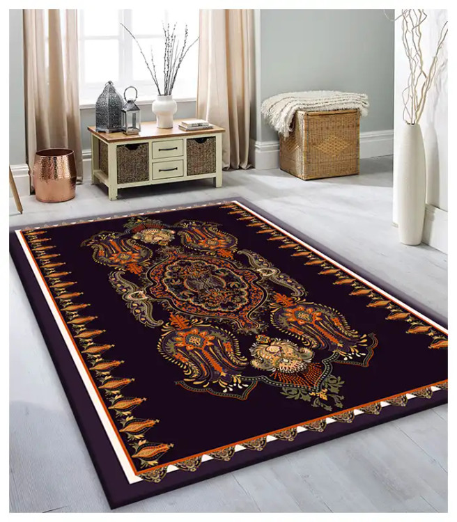 قیمت عالی روفرشی کشدار آفتاب اصفهان کد4005پارچه مخمل شانل صادراتی