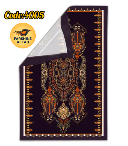 خرید ارزان روفرشی کشدار آفتاب اصفهان کد4005پارچه مخمل شانل صادراتی