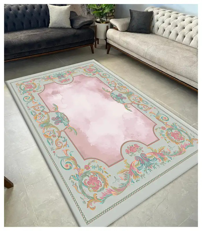 قیمت عالی روفرشی کشدار آفتاب اصفهان کد4003پارچه مخمل شانل صادراتی