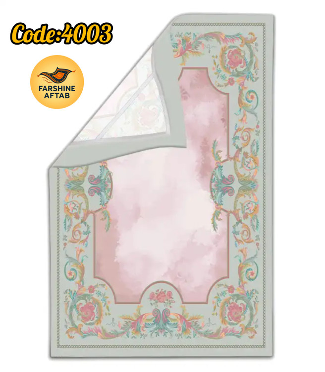 خرید ارزان روفرشی کشدار آفتاب اصفهان کد4003پارچه مخمل شانل صادراتی