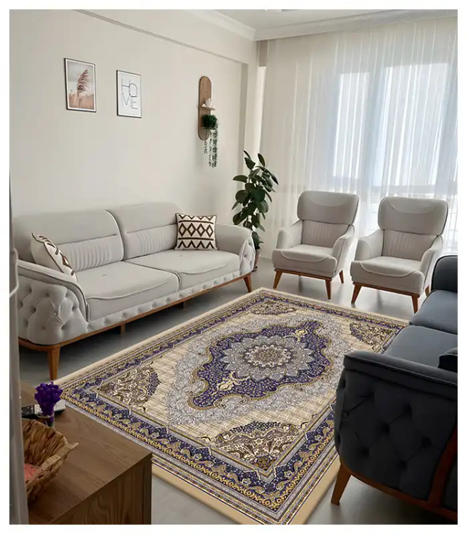 خرید آسان روفرشی کشدار آفتاب اصفهان کد4123پارچه مخمل شانل صادراتی