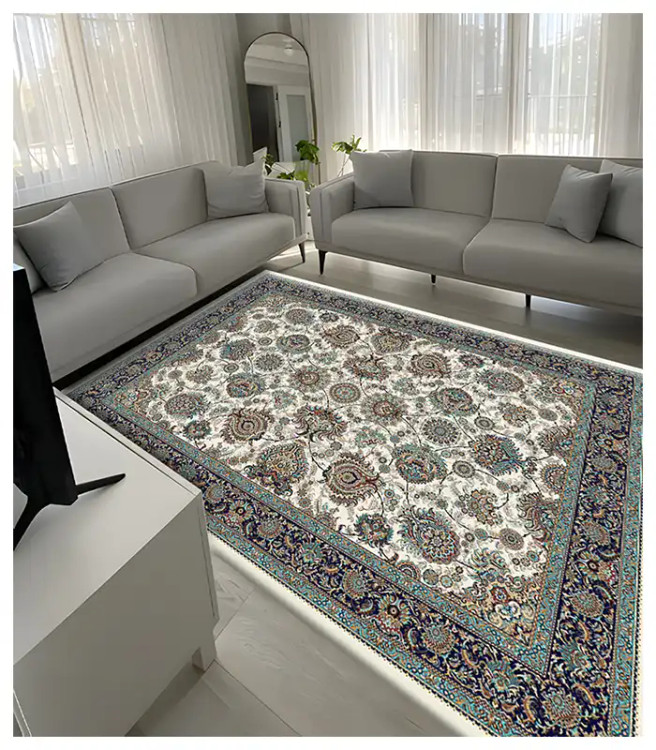 خرید آسان روفرشی کشدار آفتاب اصفهان کد4122پارچه مخمل شانل صادراتی