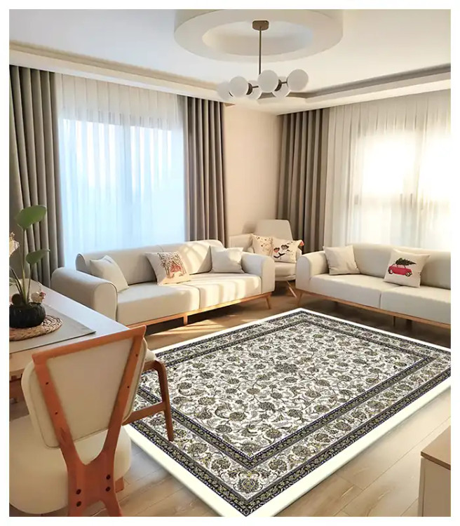 خرید آسان روفرشی کشدار آفتاب اصفهان کد4119پارچه مخمل شانل صادراتی