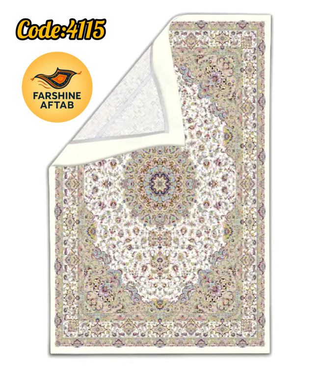 خرید ارزان روفرشی کشدار آفتاب اصفهان کد4115پارچه مخمل شانل صادراتی