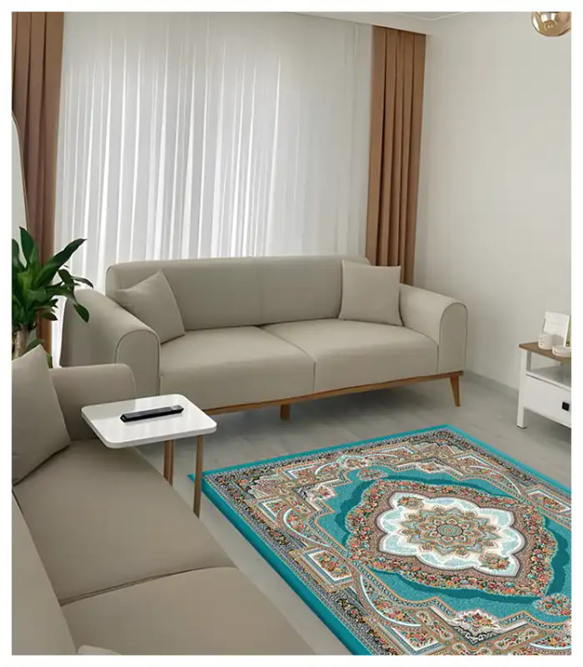 خرید آسان روفرشی کشدار آفتاب اصفهان کد4114پارچه مخمل شانل صادراتی