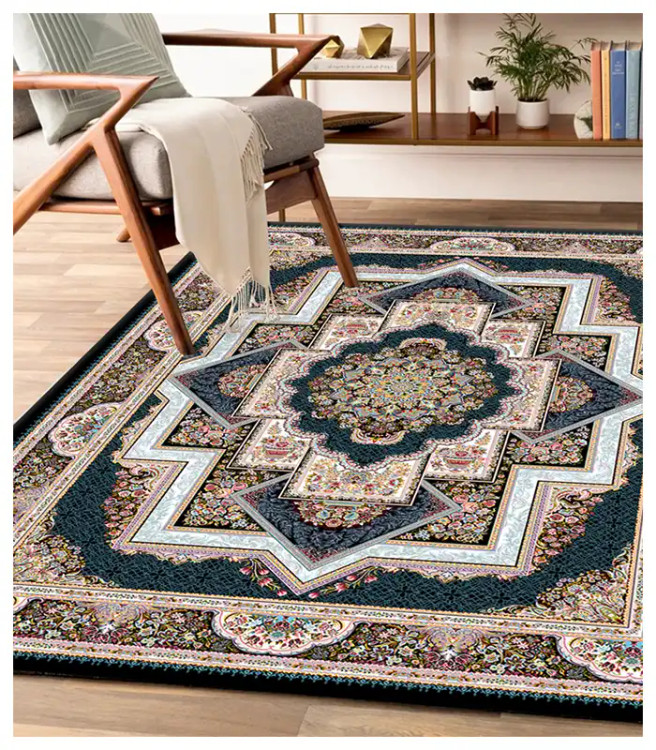 خرید آسان روفرشی کشدار آفتاب اصفهان کد4112پارچه مخمل شانل صادراتی