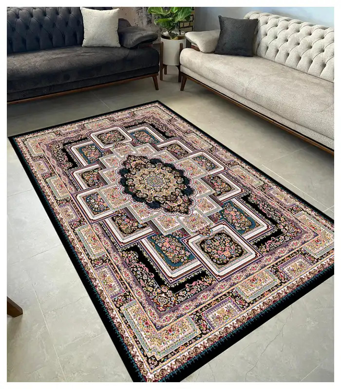 خرید آسان روفرشی کشدار آفتاب اصفهان کد4109پارچه مخمل شانل صادراتی