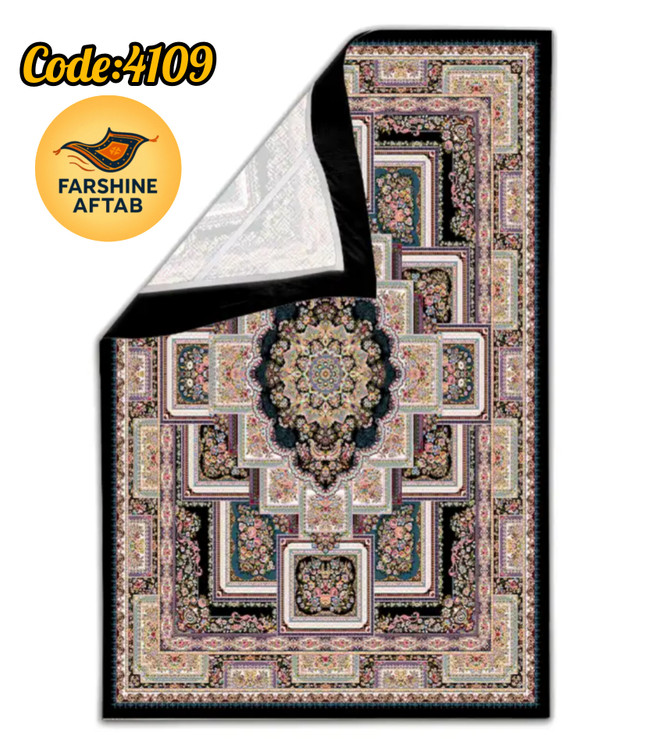 خرید ارزان روفرشی کشدار آفتاب اصفهان کد4109پارچه مخمل شانل صادراتی