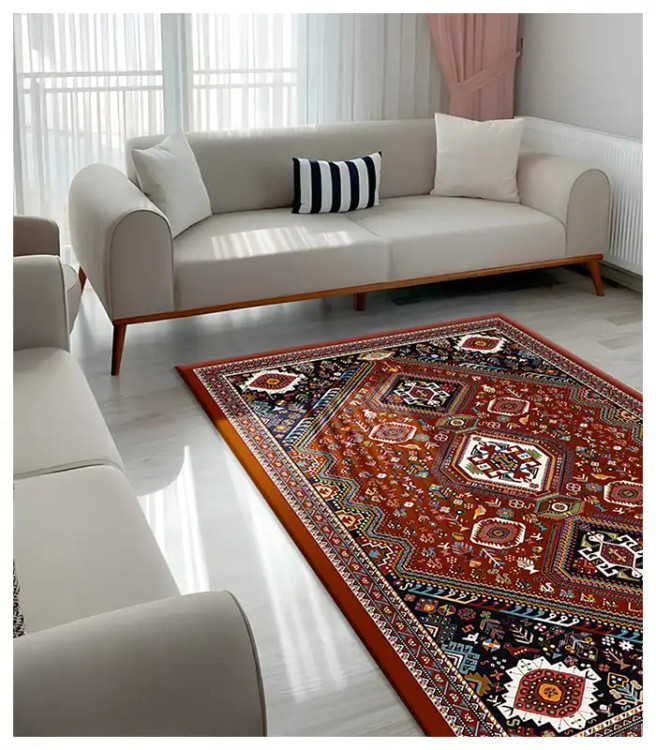 خرید آسان روفرشی کشدار آفتاب اصفهان کد4104پارچه مخمل شانل صادراتی