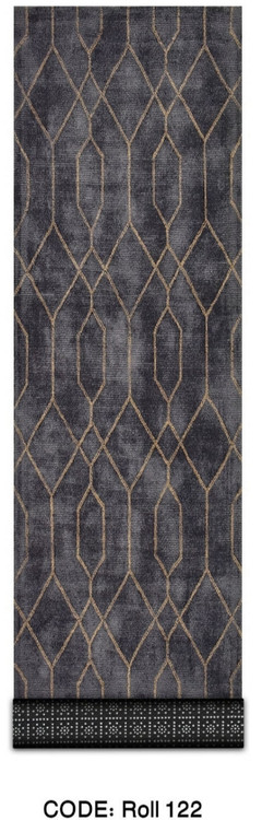 خرید ارزان فرش راهرو و کناره فرشینه آفتاب کدRoll122مخمل شانل استپدار