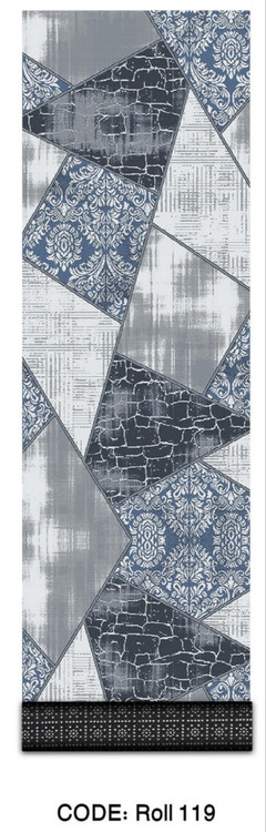 خرید ارزان فرش راهرو و کناره فرشینه آفتاب کدRoll119مخمل شانل استپدار