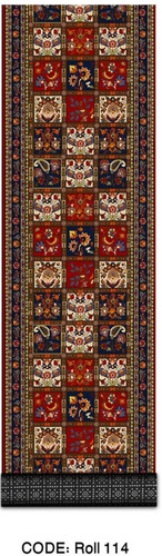 خرید ارزان فرش راهرو و کناره فرشینه آفتاب کدRoll114مخمل شانل استپدار