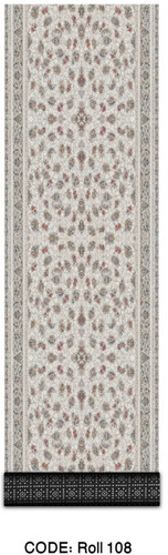 خرید ارزان فرش راهرو و کناره فرشینه آفتاب کدRoll108مخمل شانل استپدار
