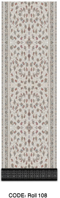 خرید ارزان فرش راهرو و کناره فرشینه آفتاب کدRoll108مخمل شانل استپدار
