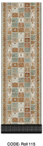 خرید ارزان فرش راهرو و کناره فرشینه آفتاب کدRoll115مخمل شانل استپدار