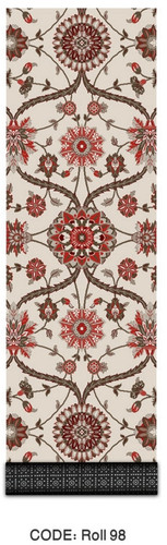 خرید ارزان فرش راهرو و کناره فرشینه آفتاب کدRoll98مخمل شانل استپدار