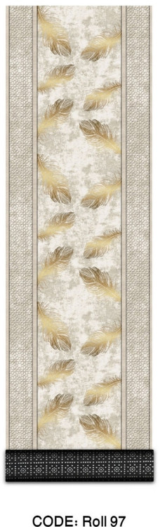 خرید ارزان فرش راهرو و کناره فرشینه آفتاب کدRoll97مخمل شانل استپدار