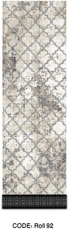 خرید ارزان فرش راهرو و کناره فرشینه آفتاب کدRoll92مخمل شانل استپدار