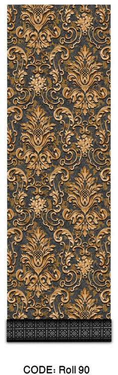 خرید ارزان فرش راهرو و کناره فرشینه آفتاب کدRoll90مخمل شانل استپدار