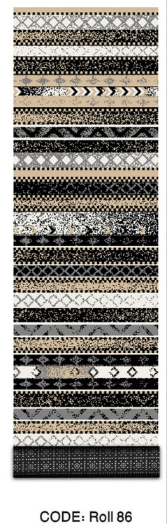 خرید ارزان فرش راهرو و کناره فرشینه آفتاب کدRoll86مخمل شانل استپدار