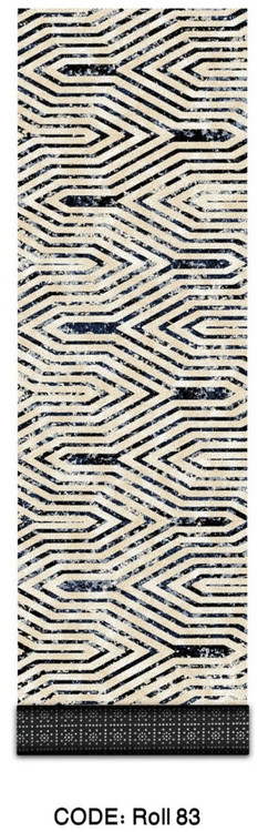 خرید ارزان فرش راهرو و کناره فرشینه آفتاب کدRoll83مخمل شانل استپدار