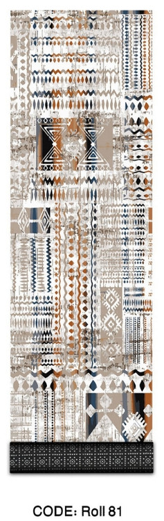 خرید ارزان فرش راهرو و کناره فرشینه آفتاب کدRoll81مخمل شانل استپدار