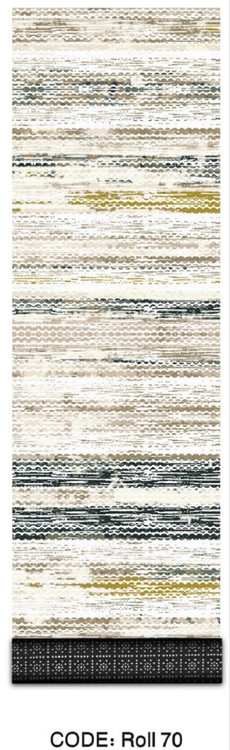 خرید ارزان فرش راهرو و کناره فرشینه آفتاب کدRoll70مخمل شانل استپدار