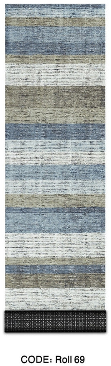 خرید ارزان فرش راهرو و کناره فرشینه آفتاب کدRoll69مخمل شانل استپدار