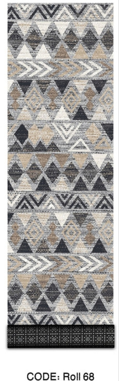 خرید ارزان فرش راهرو و کناره فرشینه آفتاب کدRoll68مخمل شانل استپدار