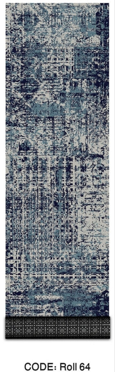 خرید ارزان فرش راهرو و کناره فرشینه آفتاب کدRoll64مخمل شانل استپدار