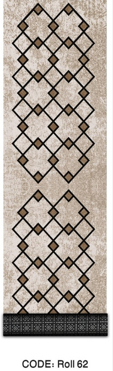 خرید ارزان فرش راهرو و کناره فرشینه آفتاب کدRoll62مخمل شانل استپدار