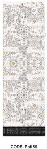 خرید ارزان فرش راهرو و کناره فرشینه آفتاب کدRoll56مخمل شانل استپدار