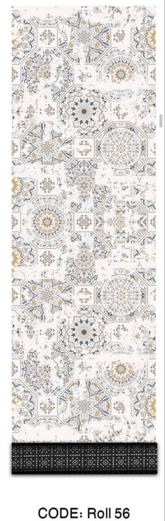 خرید ارزان فرش راهرو و کناره فرشینه آفتاب کدRoll56مخمل شانل استپدار