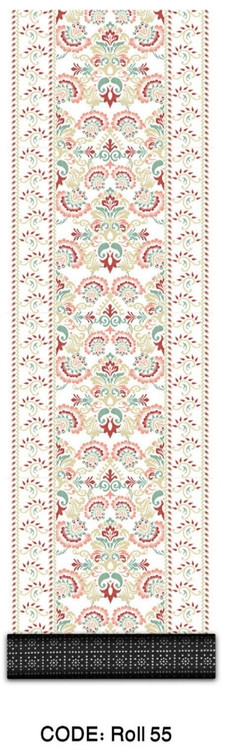 خرید ارزان فرش راهرو و کناره فرشینه آفتاب کدRoll55مخمل شانل استپدار