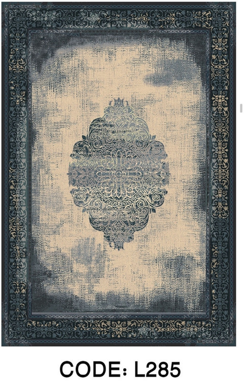 خرید ارزان فرشینه وینتیج فرشینه آفتاب کد L285مخمل شانل استپدار