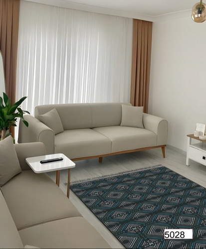 خرید ارزان فرشینه اصفهان طرح قشقایی فرشینه آفتاب کد5028مخمل شانل استپدار