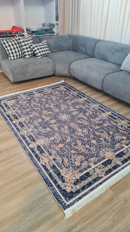 خرید ارزان فرشینه افشان فرشینه آفتاب کد U49مخمل شانل استپدار