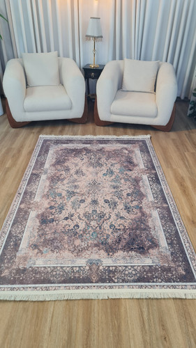 خرید ارزان فرشینه ترنجدار فرشینه آفتاب کدL520مخمل شانل استپدار