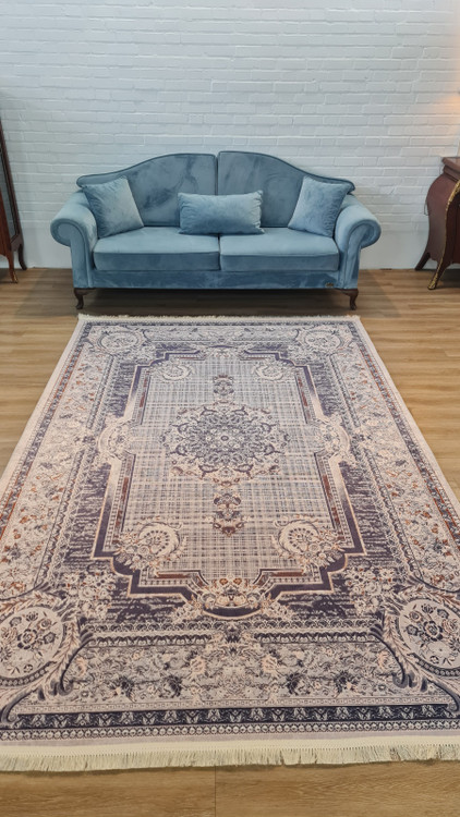 خرید ارزان فرشینه ترنجدار فرشینه آفتاب کدL104مخمل شانل استپدار