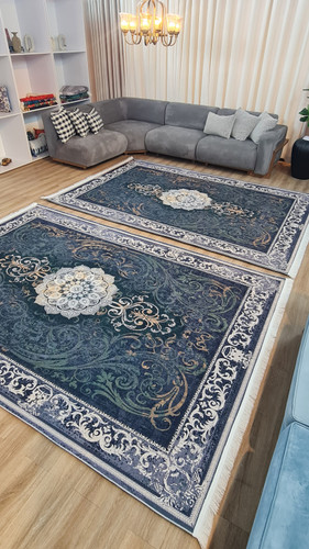 خرید ارزان فرشینه آفتاب کدL460مخمل شانل استپدار