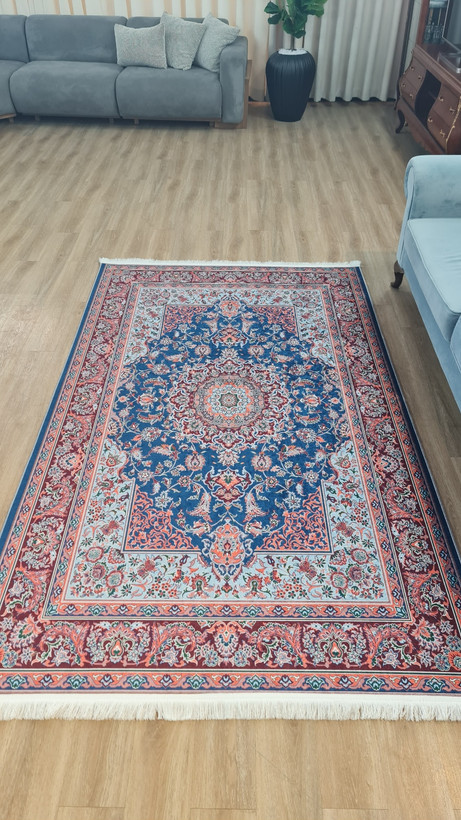 خرید ارزان فرشینه آفتاب کدU102مخمل شانل استپدار