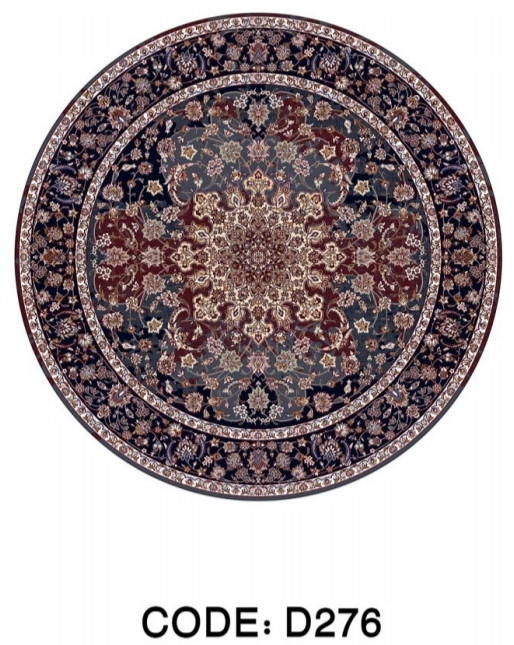 خرید ارزان فرشینه گرد فرشینه آفتاب کدD276مخمل شانل استپدار