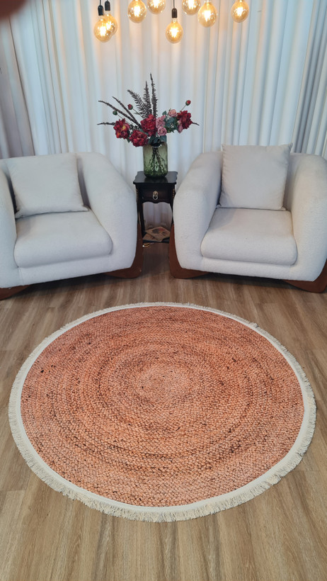 خرید ارزان فرشینه گرد فرشینه آفتاب کدU664مخمل شانل استپدار