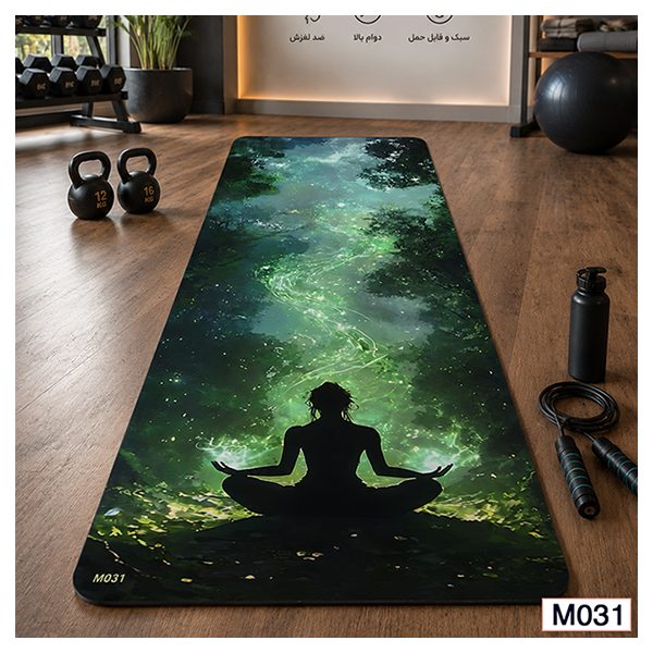 مت یوگا مخمل شانل فرشینه آفتاب کد M031